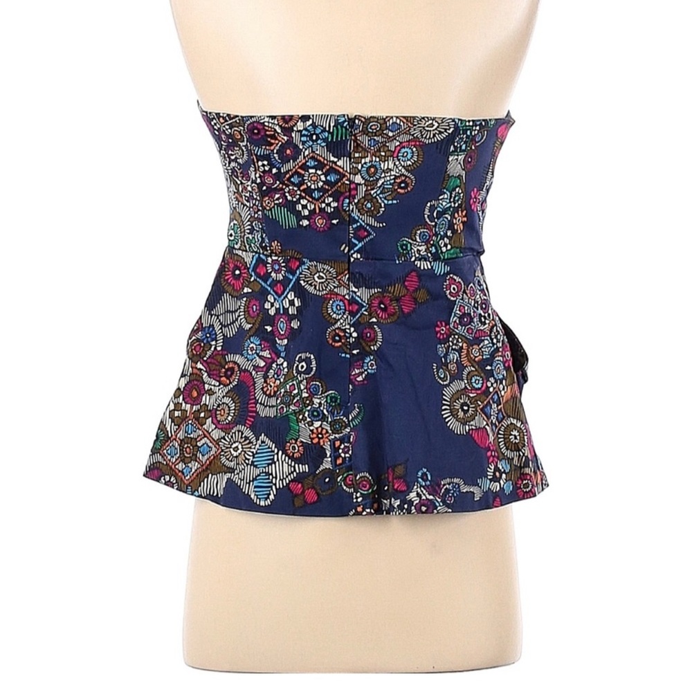 Fei Anthropologie Primula Corset Pleated Strapless Top w Pockets! - Picture 2 of 13